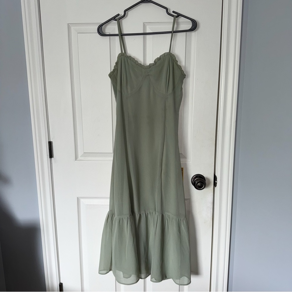 sage green maxi dress